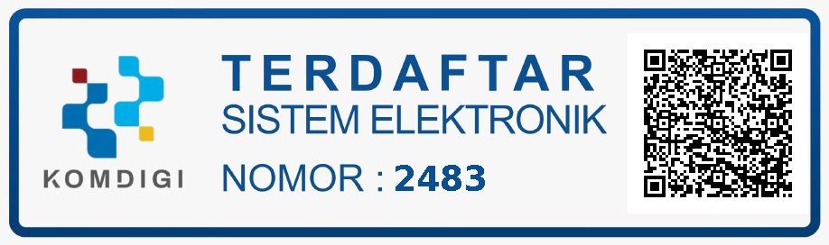 Sertifikat Terdaftar Sistem Elektronik Komdigi Nomor 2483